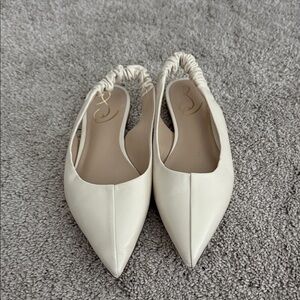 Sam Edelman Elegant Cream Slingback Flats